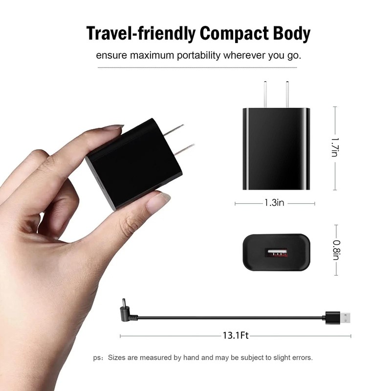 2 Pack Indoor/Outdoor DC Power Adapter Plug Charger for Ring Stick Up Cam Plu... gallery