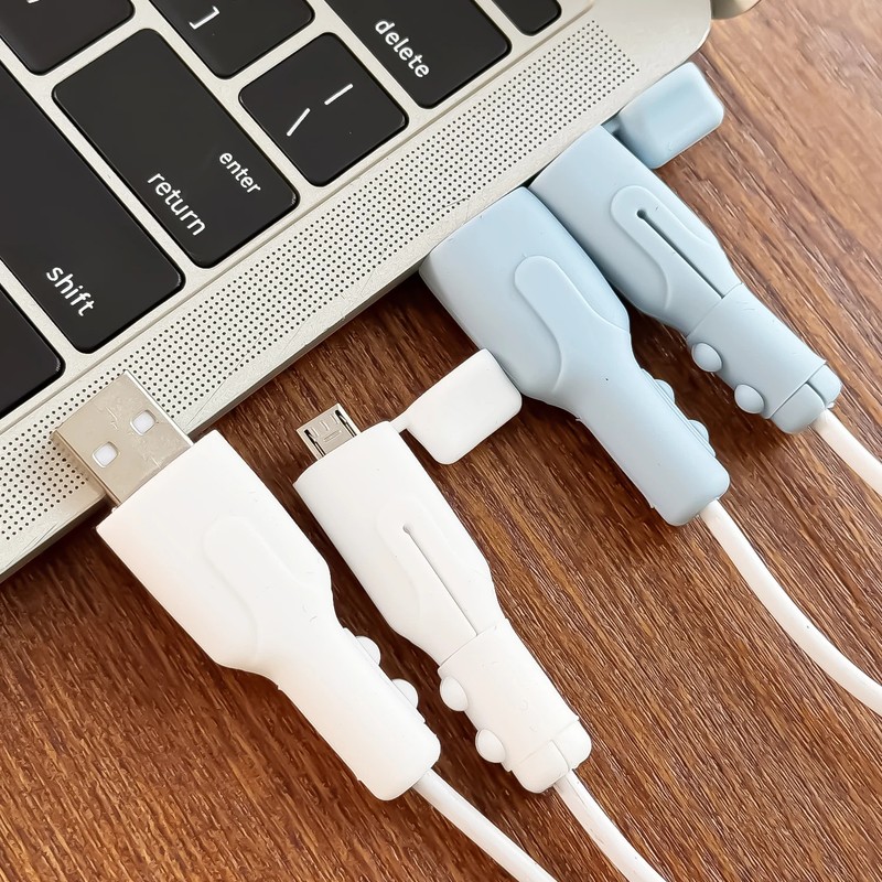 Silicone Charger Cable Protector – Anti-Fracture Sleeve for Android Cords gallery