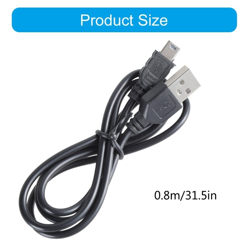 Lot USB 2.0 Male A to Mini 5 Pin B Data Sync Charger Cord Charging Cable Adapter gallery