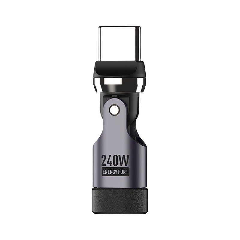 540deg Rotatable USB C Connector Compact Size 4x1x1cm 240W Fast Charge 480Mbps gallery