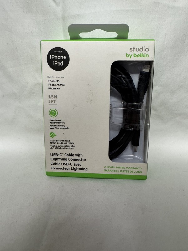 Belkin 5FT USB-C Cable With Connector – Black