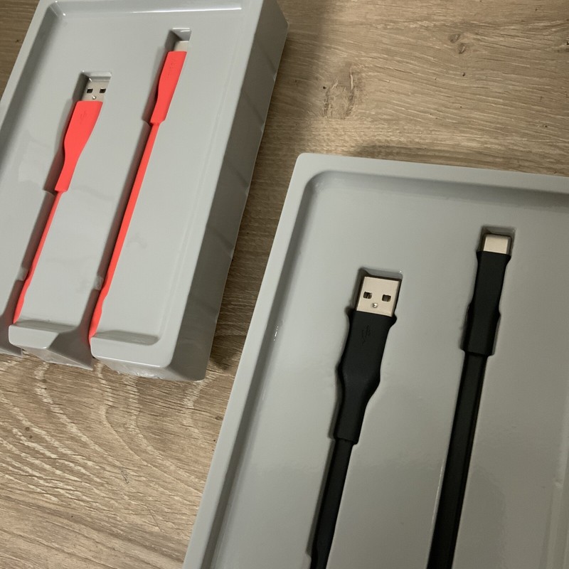 📀 Heyday USB-C Charging Cable 3FT. - SET OF 2 (CORAL & BLACK) gallery