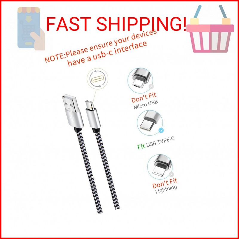 Teeind USB Type C Cable Fast Charging, Tpc001 5 Pack(6Ft 3A) Braided C Charger C gallery