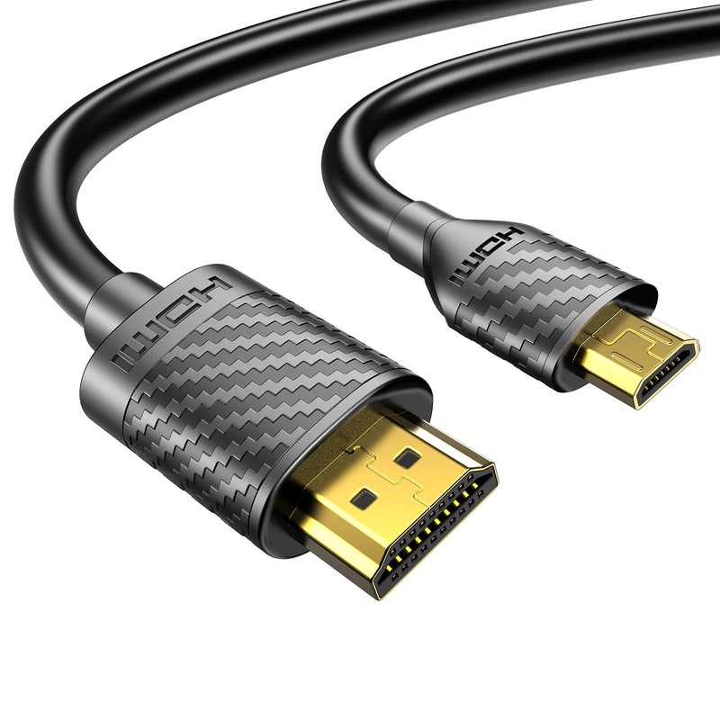 Micro HDMI to HDMI Cable 4K 60Hz, MicroHDMI Adapter Cord for Raspberry Pi 5 4…