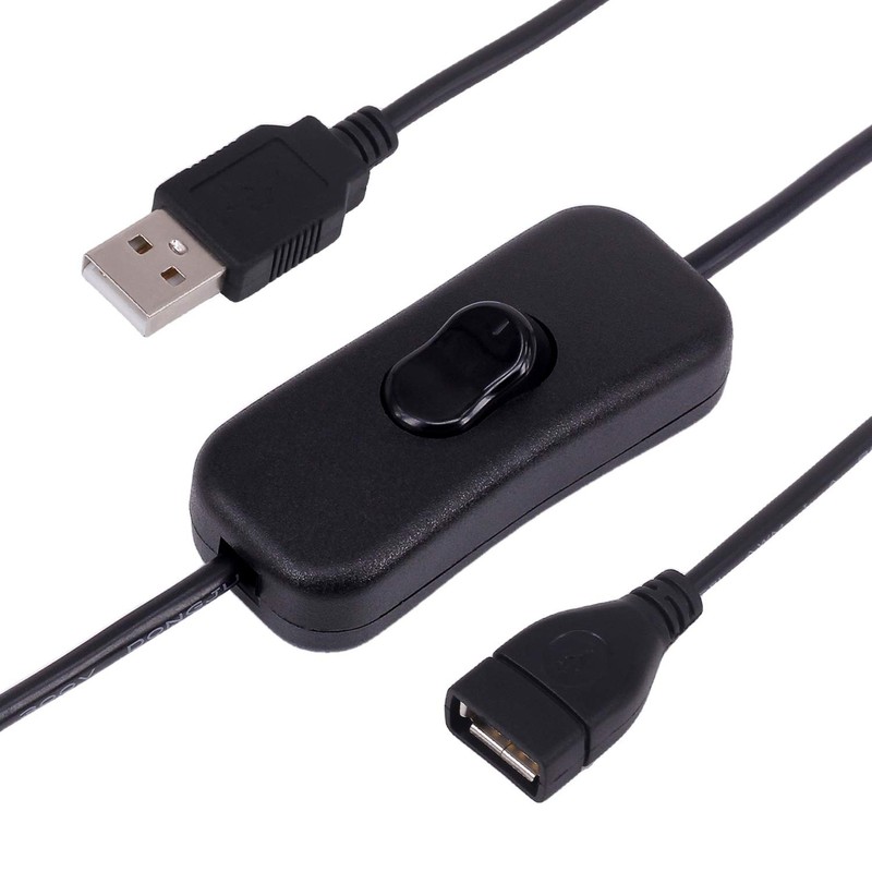 3 Pack Male to Female USB Cable with On/Off Switch USB Extension Inline Rocker gallery