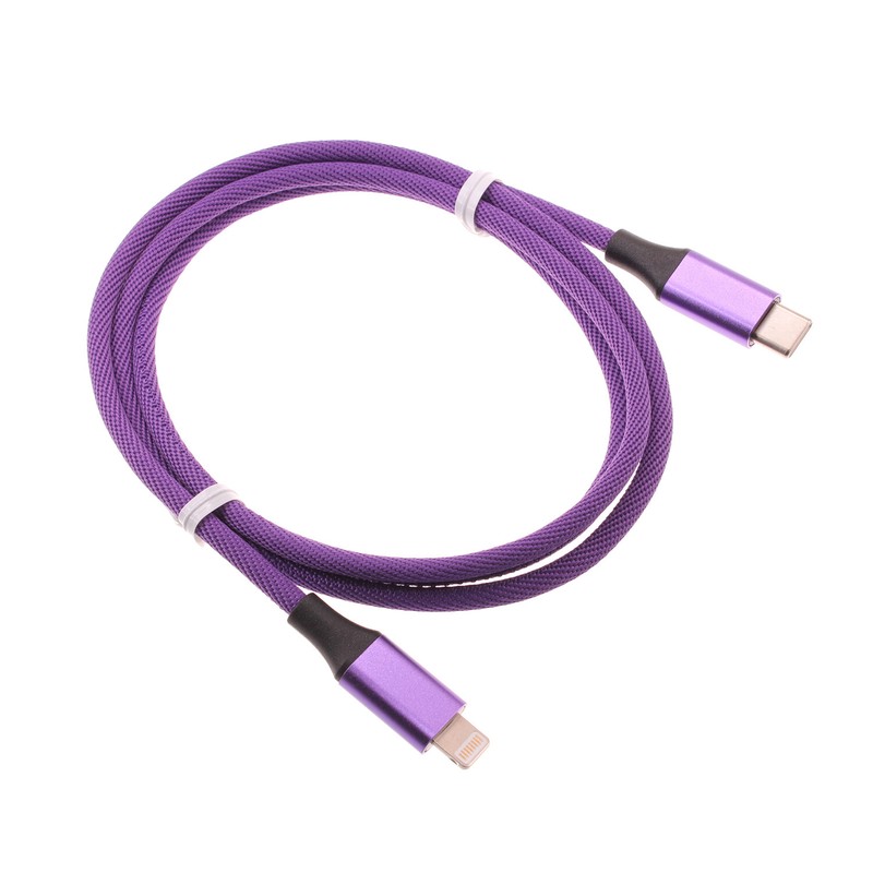 Purple 3ft PD Cable USB-C Fast Charger Power Wire TYPE-C for Cell Phones