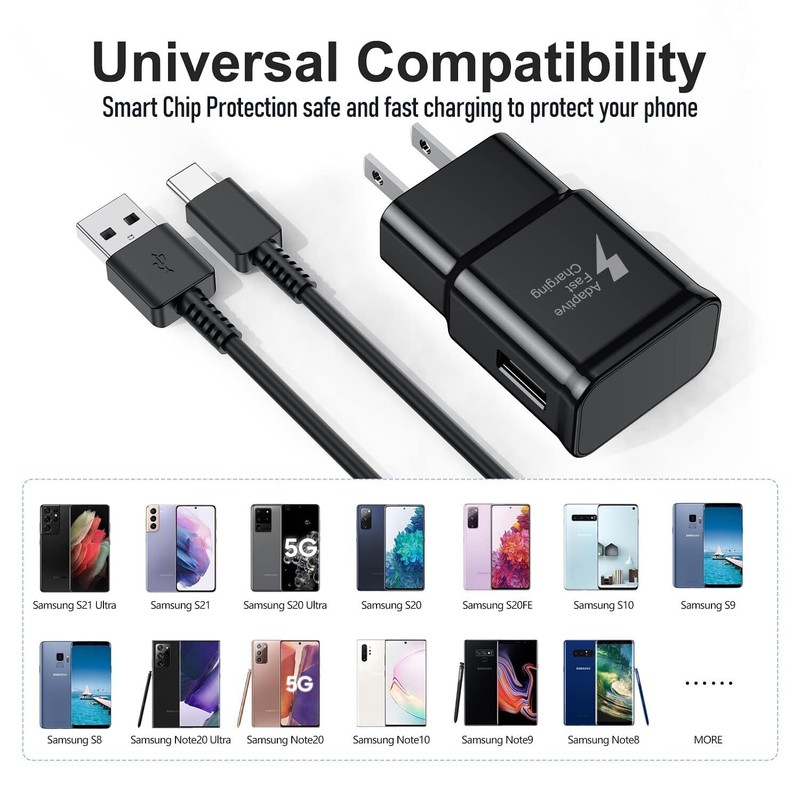 USB Fast Charger Cable Rapid Power Adapter Block Cube Brick For Samsung Galaxy gallery