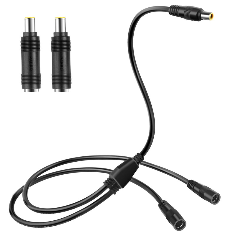 Solar Adapter 8Mm Splitter, Dc8Mm Female and Male Combiner Cable Y Splitter Adap