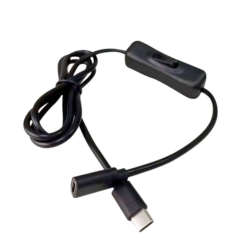 for Raspberry Pi Power Switch,USB C Male to Female Type C Extension Cable Inl...
