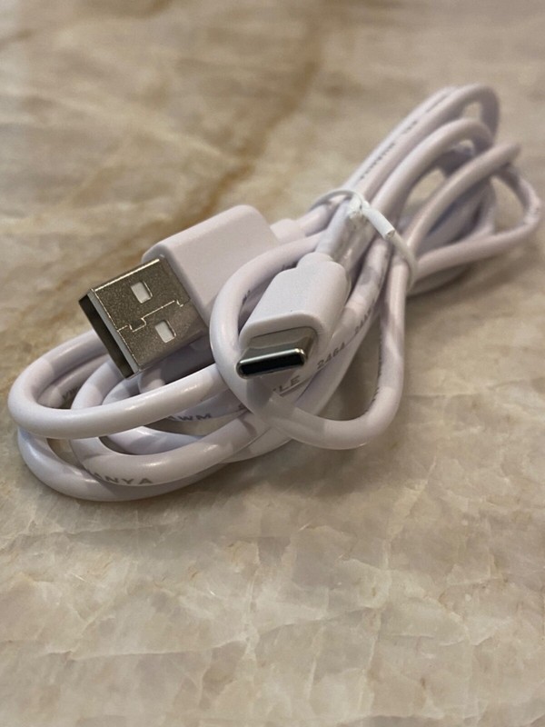 2pcs White USB Charging Cable Cords AWM 2464 E494205 24AWG 300V gallery