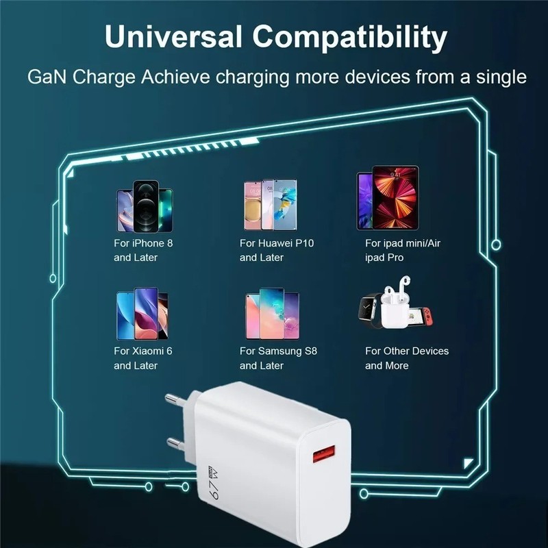 67W Fast Charger 6A USB-C Cable Quick Charge for Xiaomi Redmi POCO gallery