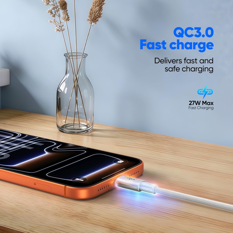 Multi Charging Cable 2Pack 5FT, USB A to 3 -Fast Charging Cord, 3 in 1 USB Sp... gallery