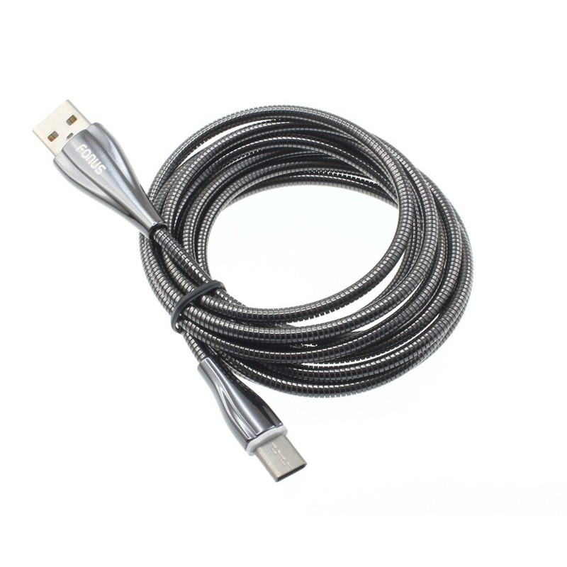 For Galaxy A23/A24/A25 6ft Metal USB Cable Type-C Charger Cord Power Wire