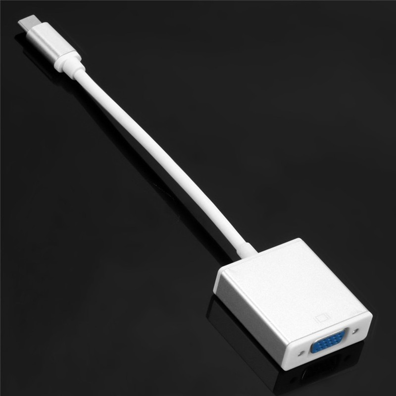 Type-C to VGA Converter Laptop Connector Monitor Usb-c Adapter Cable gallery