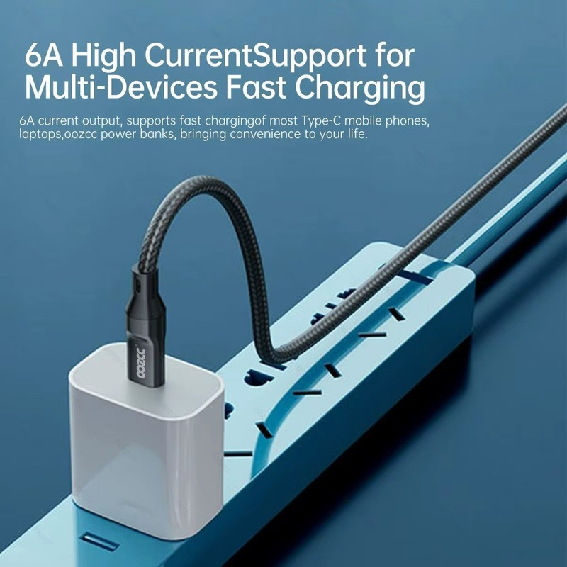 120W USB Type C Cable Fast Charging Data Cable LED Display for Xiaomi R gallery