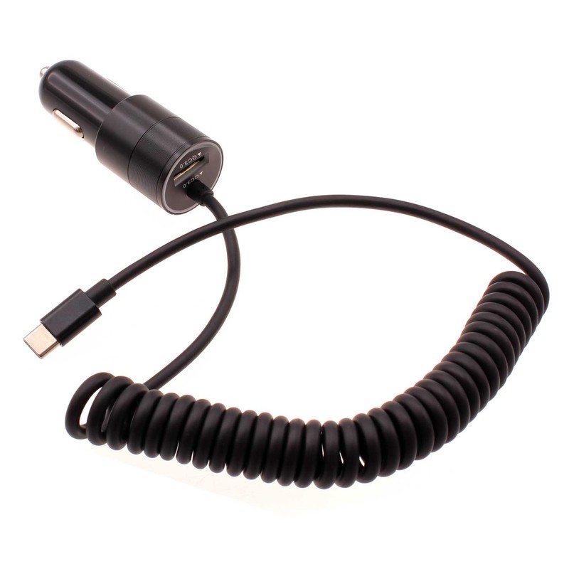 For Galaxy Tab S7/S8/S9/11 11″ 36W Fast Car Charger USB-C Power Adapter Coiled