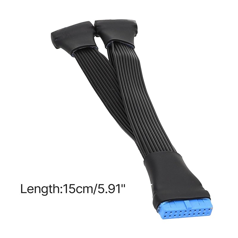 USB 3.0 Header Extension Cable 19/20 Pin 1 To 2 Splitter Adapter 5.9 Inch gallery