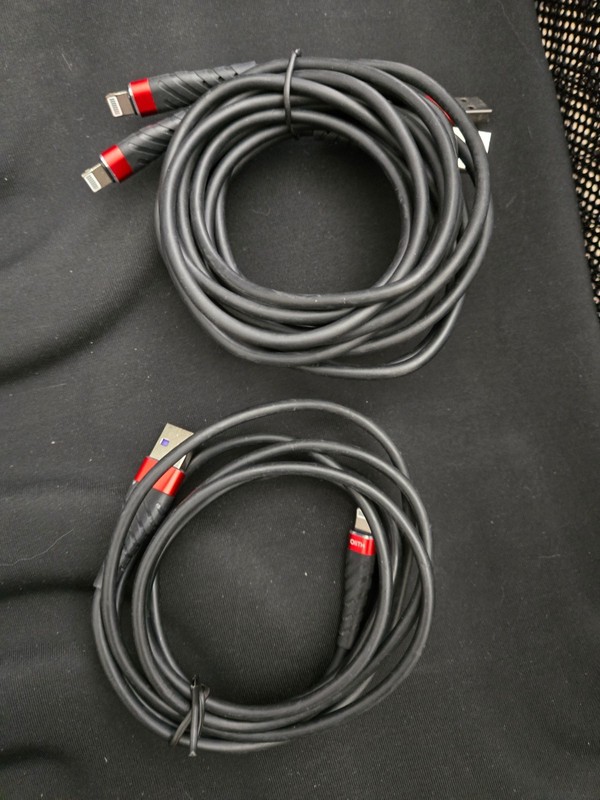 Lot of 3 6′ USB-C to Light-ning (Former Apple Model Phones) Connector Cables