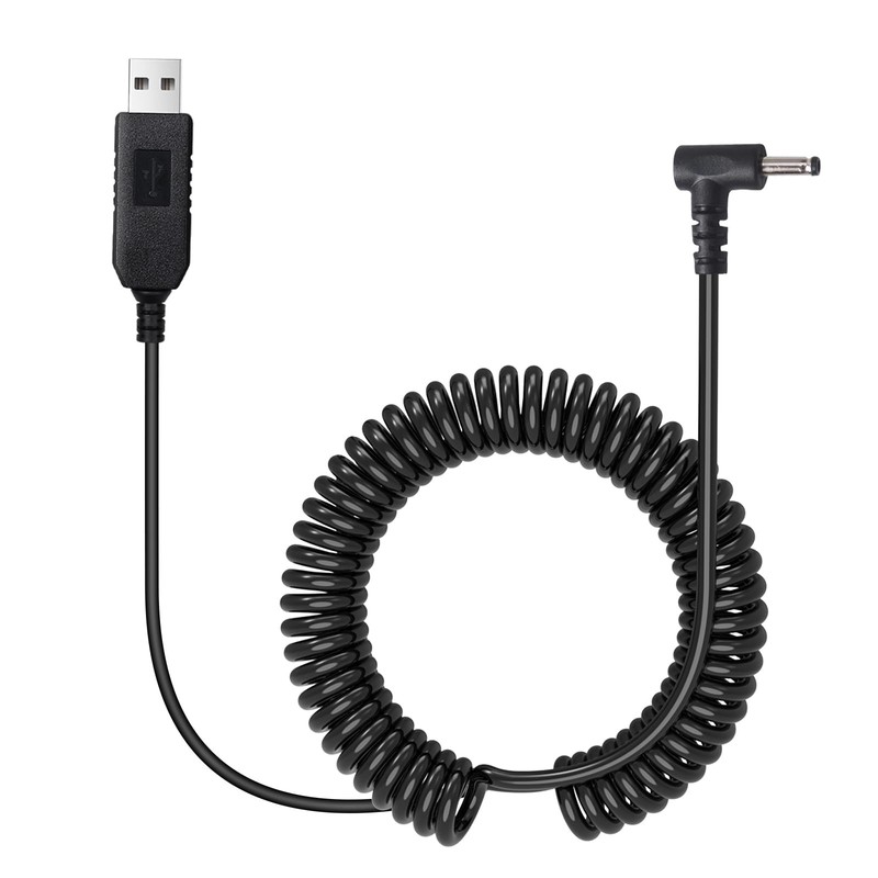 USB to DC3.5 Colied Power Cord for Cobra Uniden Whistler Radar Detector