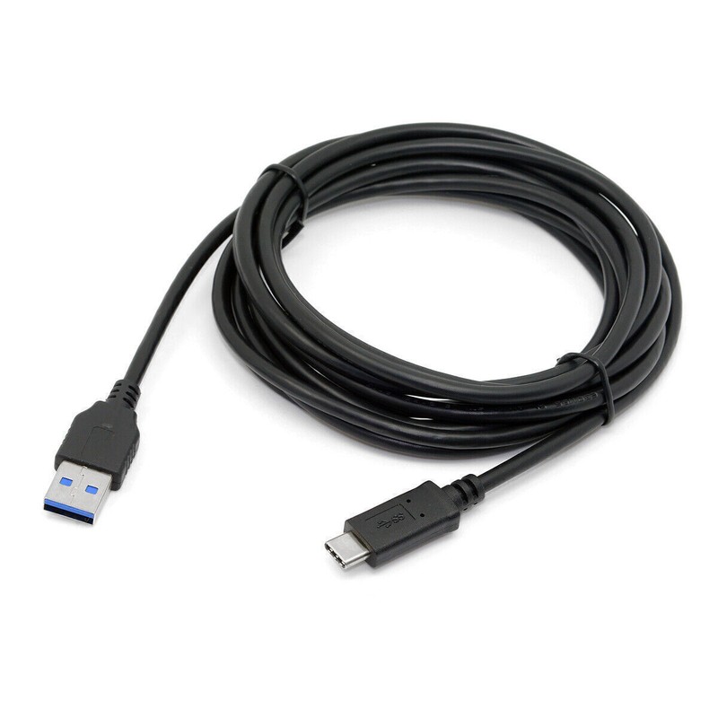 CABLECY Type A Male to USB 3.0 3.1 Type C Male Connector Data Cable 10ft 3m gallery