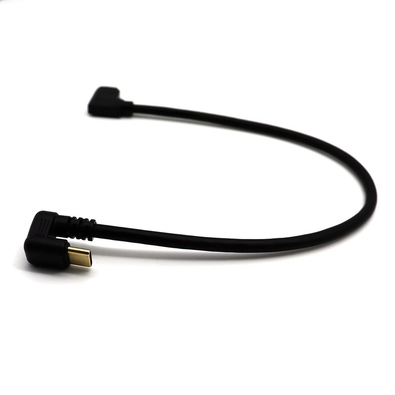 U Shaped USB C Cable 4K @60hz 10 GBS Type C Male 180 Degree to 90 Degree Type... gallery