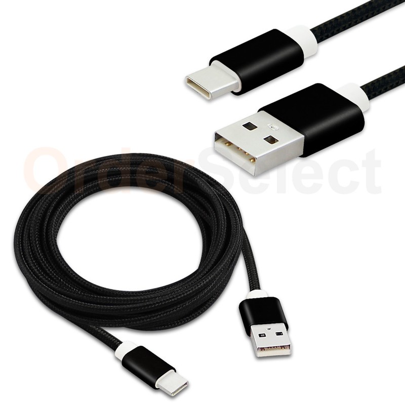 USB Type C 10FT Braided Charger Cable Cord for Phone LG G5 G6 / Nexus 5X 6 6P