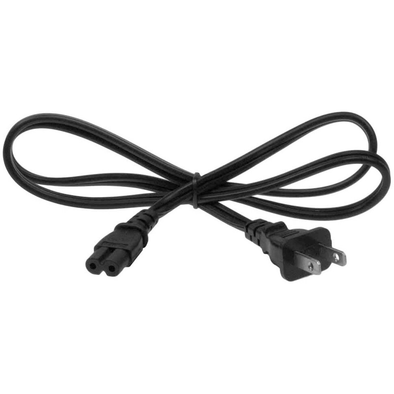 2 Pack - 3ft Two Prong AC Power Cord Cable NEMA 1-15P C7 for Laptop PS3 PS4 DVR gallery