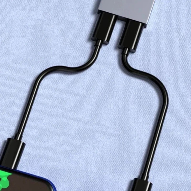Type-C Splitter USB C Male to Dual USB C Female PD Charger Data Transfer gallery