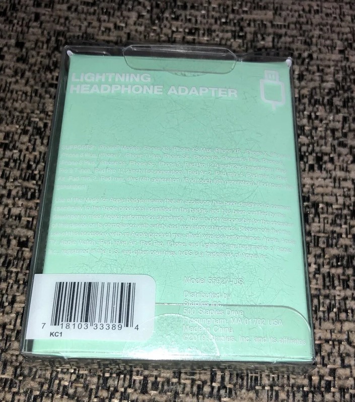 Staples Lightning Headphone Adapter gallery