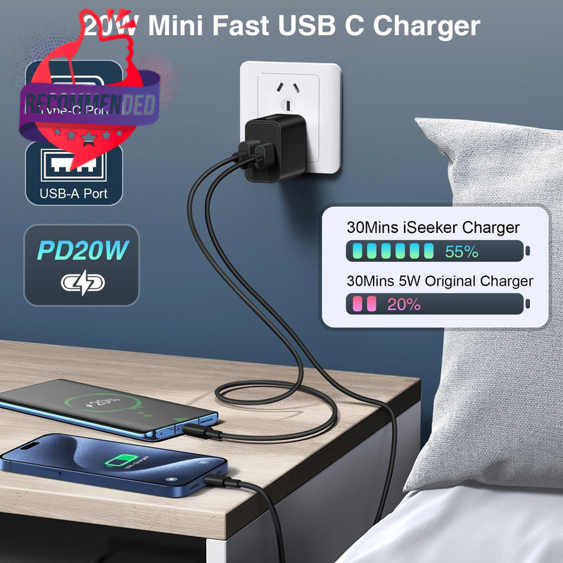 Usb C Wall/car Charger,38w Dual Usb-c+usb-a Cigarette Lighter Adapter, 20w Fast gallery