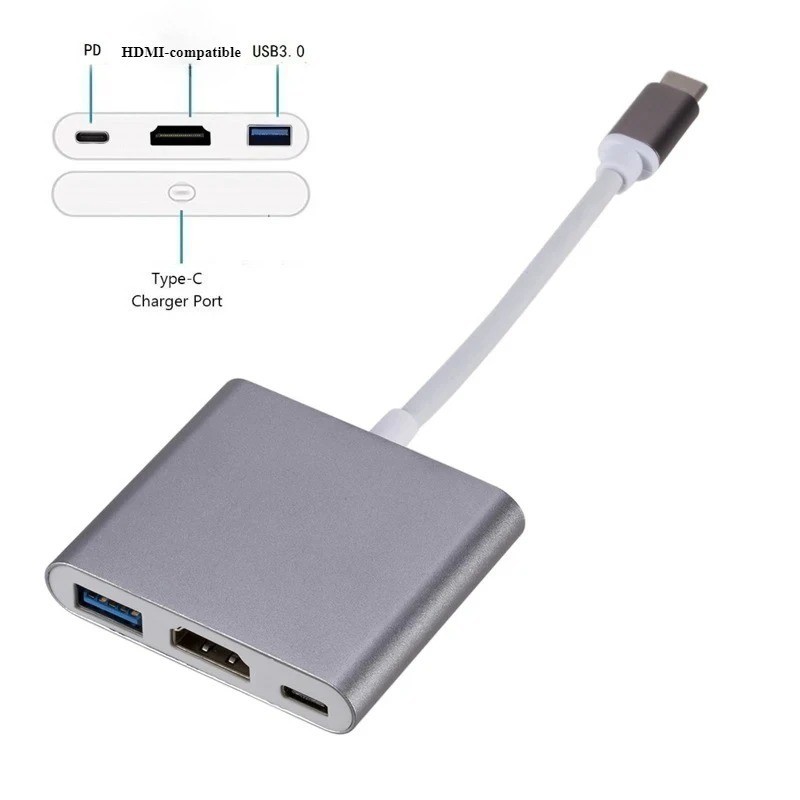 USB-C Type C HDMI Adapter Cable Converter Hub for Macbook Android Phone HDTV TV gallery