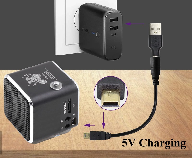 (2 Pack USB to DC Adapter DC5.5 × 1.7 mm Power Converter Plug USB 2.0 A to DC... gallery