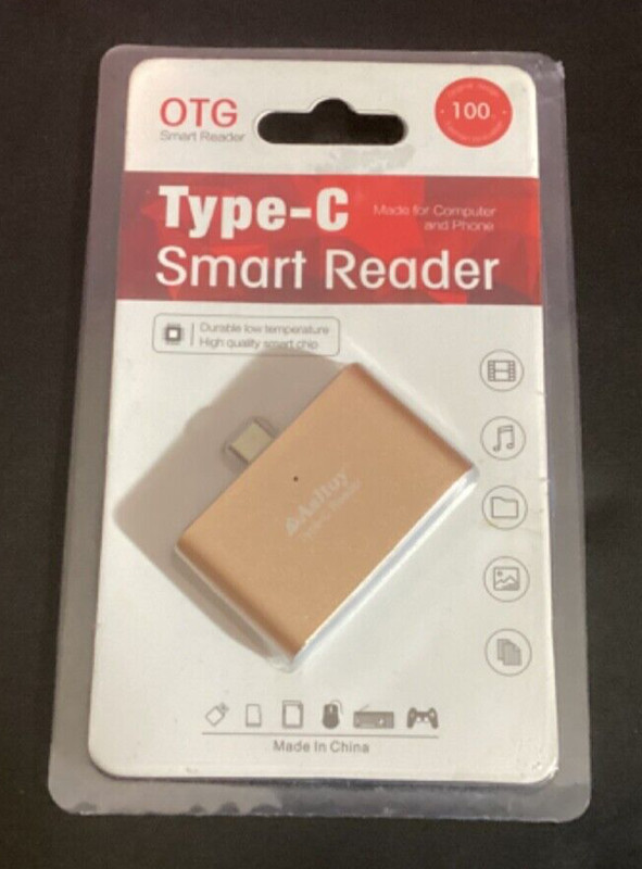 High Speed Type C Multifunction 4-in-1 USB OTG/TF/SD Smart Card Reader