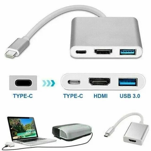 USB Type C to HDMI HDTV TV Cable Adapter Converter Hub for Macbook Android Phone gallery