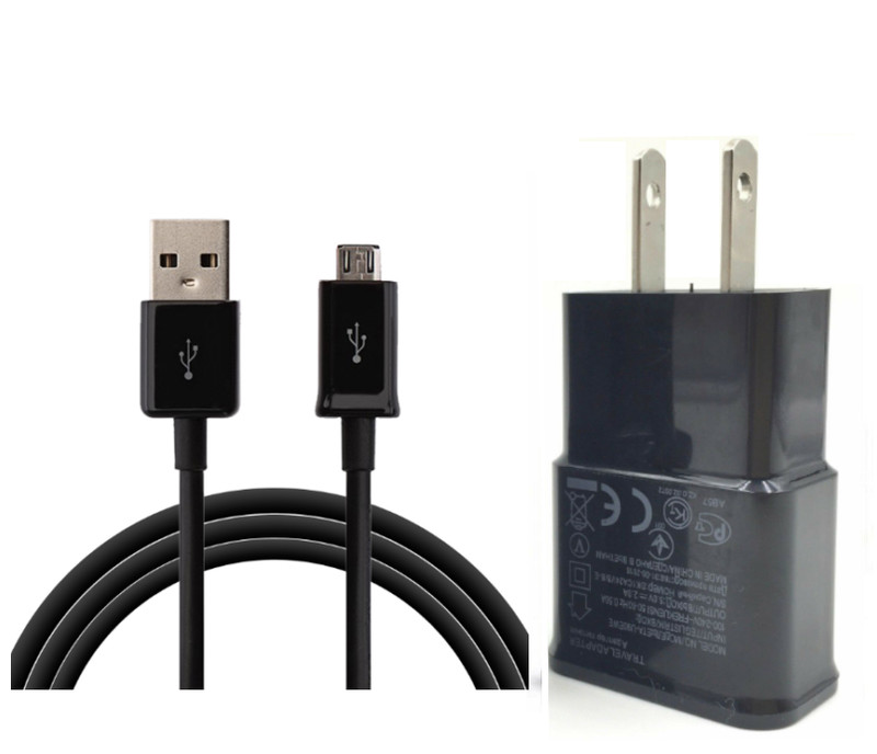 Adaptive fast Wall Adapter + Micro USB Fast Charger For Samsung Android Phone BK