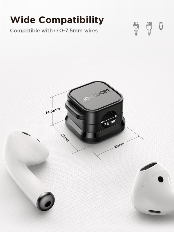 6 Pack Magnetic Cable Clips [Cable Smooth Adjustable] Cord Holder, Under Desk... gallery