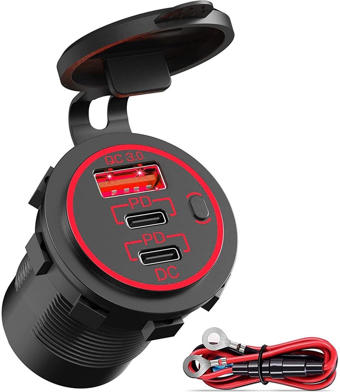 USB Outlet 12V Car Charger Port Cigarette Lighter Socket Charging Plug Adapter gallery