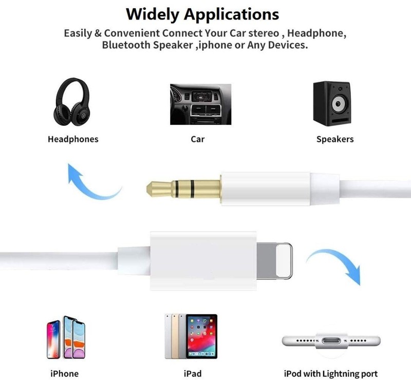 Apple MFi Certified iPhone Aux Cord, Lightning to 3.5 mm Headphone Jack Adapter gallery
