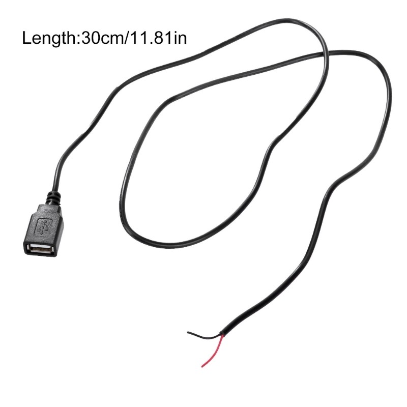 30cm/1m/2m USB2.0 Female 2Pin Extension Power Cable 5V PowerSupply Adapters gallery
