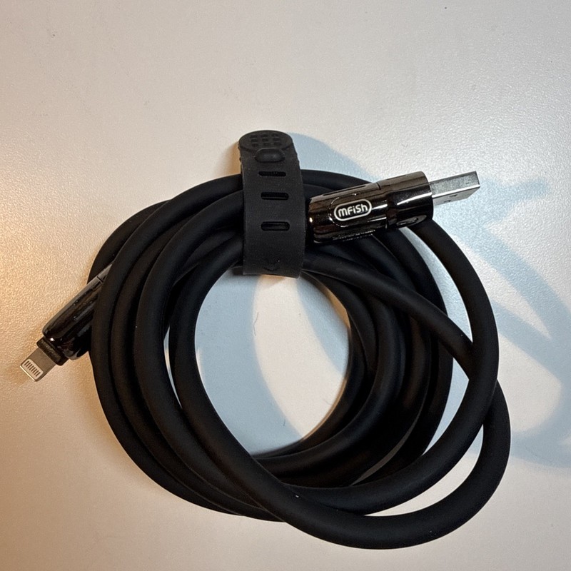 MFish 4 in 1 Charging Line Cable, 240w USB-A/USB-C & “Litning”, 6' Cable gallery