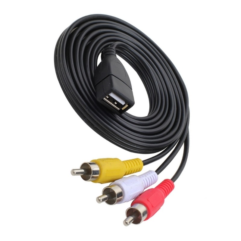 USB to 3RCA Sound Cable USB Female to Male 3RCA to USB C for Phone HDTV gallery