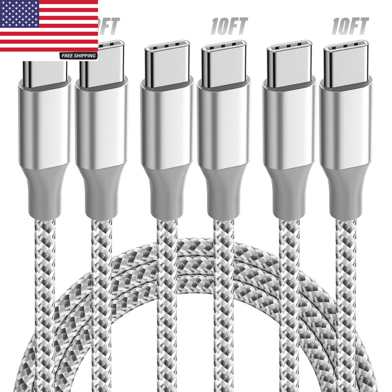 USB C Cable，3 Pack 10FT 60W Fast Charging USB C to USB C Cable, Durable Type C C gallery