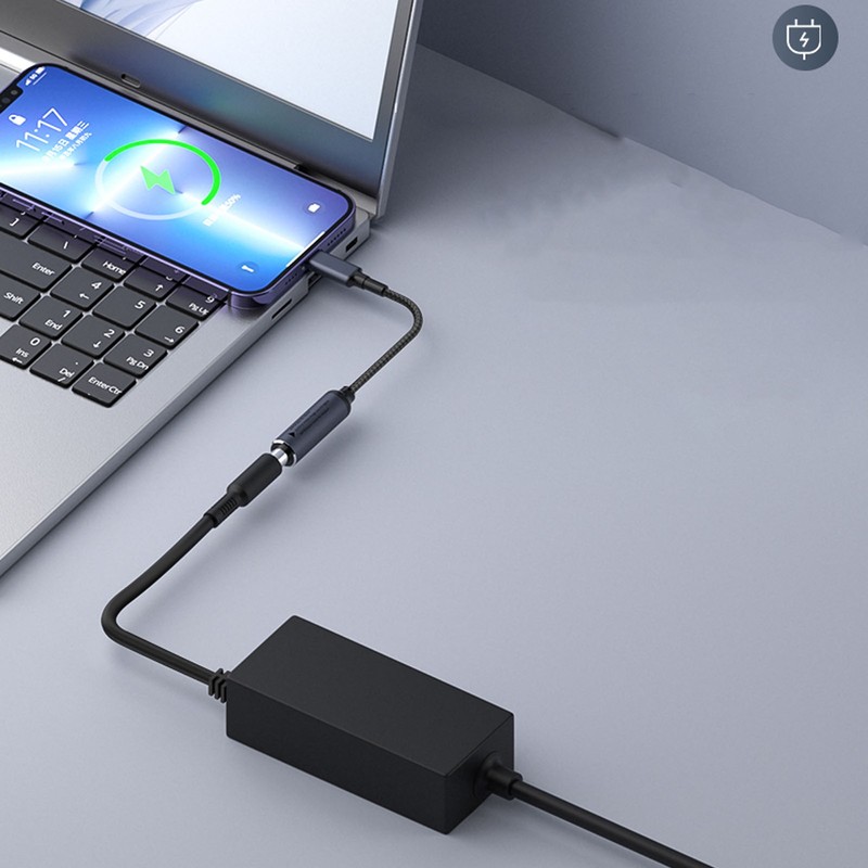PD DC 4.0mmx1.7mm Female Input To USB Type C Male Power Charging Cable 100W BEA gallery