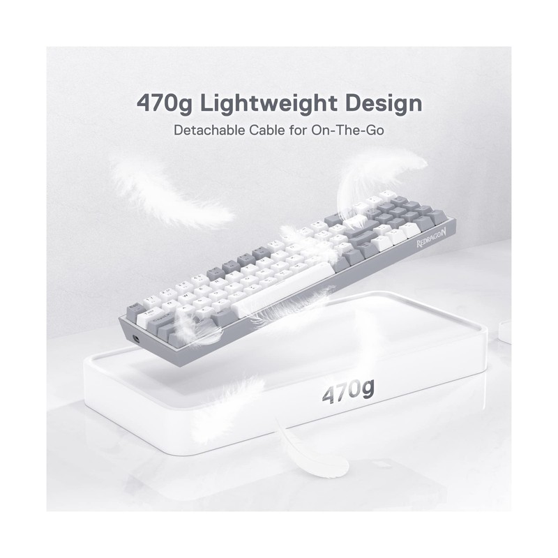 Redragon K628 Pollux 75% Wired RGB Gaming Keyboard, 78 Keys Com... FAST USA SHIP gallery