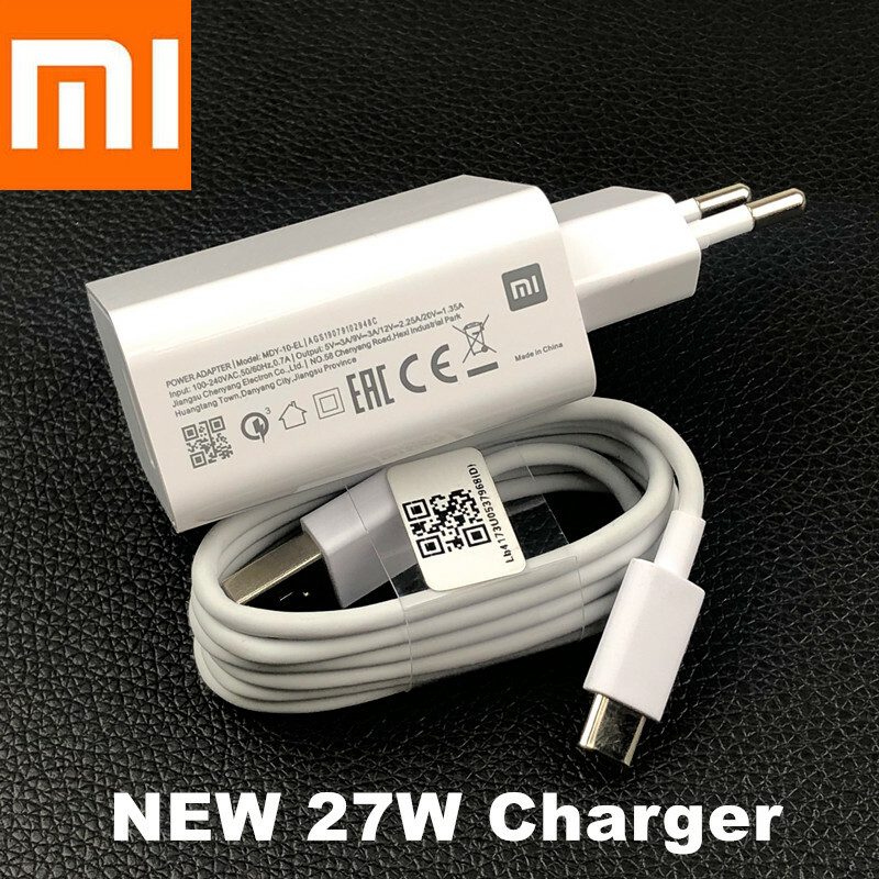 Original Xiaomi 27W Fast Charger Turbo USB Adapter Mi 8 9 Redmi K30 Note 7 8 Pro