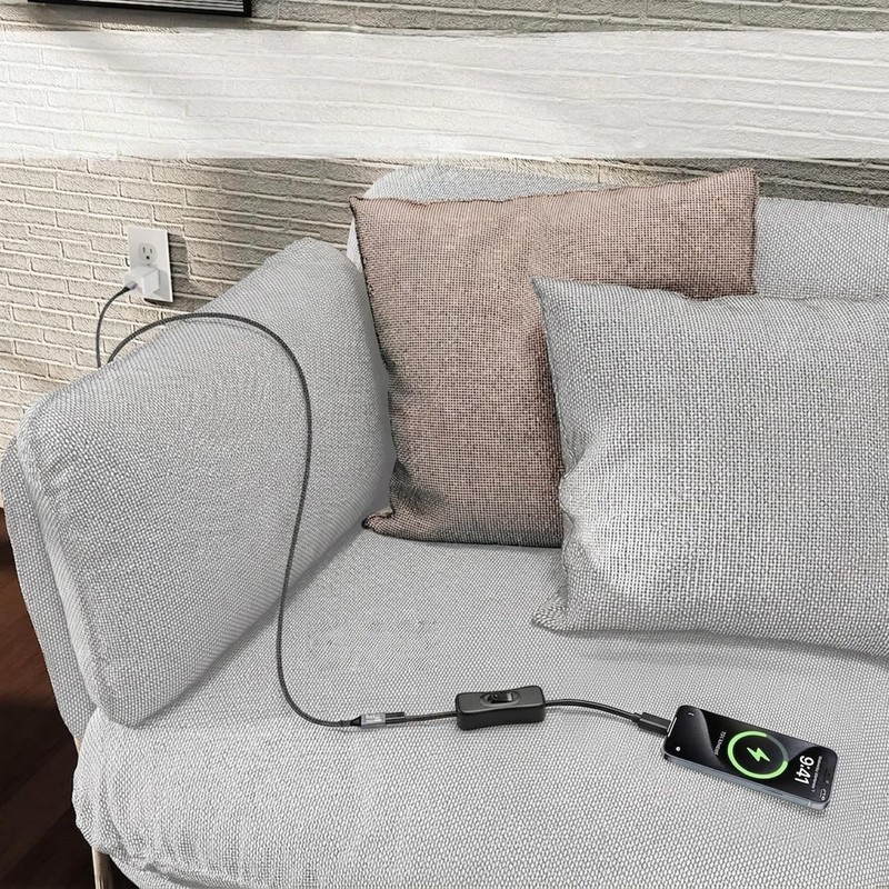 USB C on Off Switch (10gbps/100w/4k@60hz/1ft),USB C Cable with Switch Support... gallery