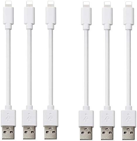 Short Phone Charger Cable (6 Pack 1 FT Cord) Compatible with Cellphone, All USB