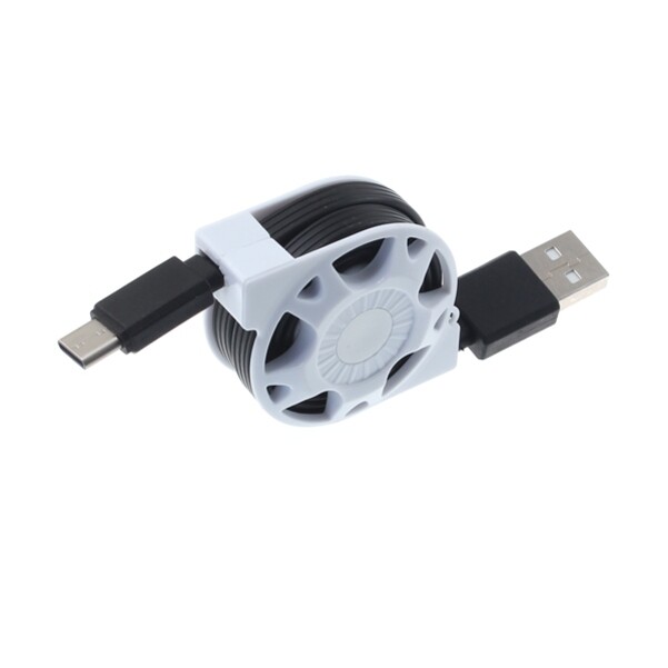 For T-Mobile REVVL 6 6x Pro - Retractable USB Cable Type-C Charger Power Cord gallery