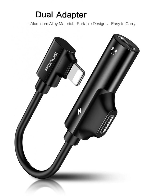 HEADPHONE ADAPTER EARPHONE JACK CHARGER PORT SPLITTER MIC for PHONES & TABLETS gallery