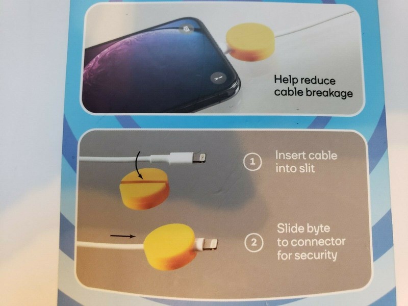 Protect Cables From Wear/Breaking Cable Bytes Pizza Slice & Fries by iJoy. gallery